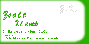 zsolt klemp business card